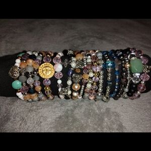 Elegant Multi-Color Beaded Bracelet Set